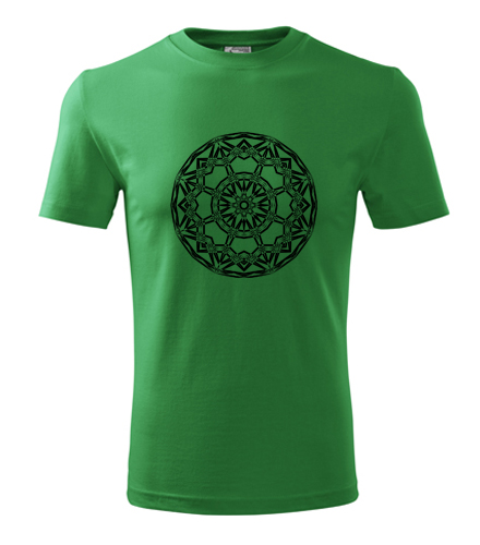 Zelené tričko s mandalou 15