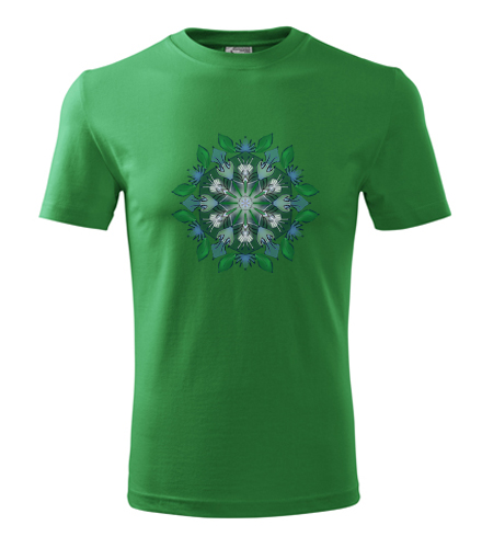 Zelené tričko s mandalou 17