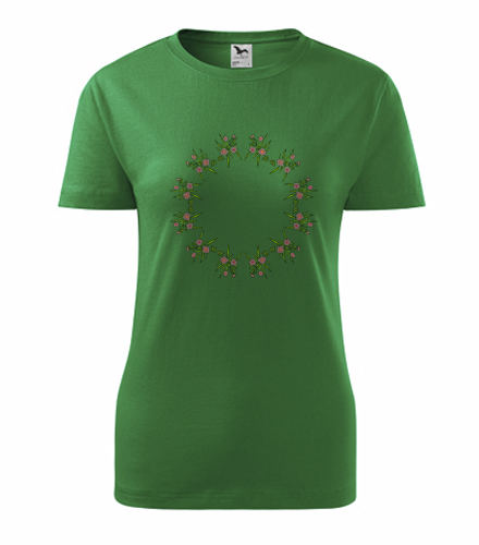 Zelené dámské tričko s mandalou 18