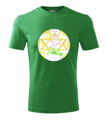 Zelené tričko s mandalou 1