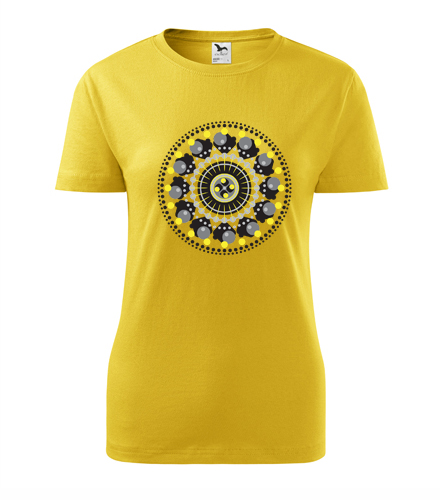 Žluté dámské tričko s mandalou 9