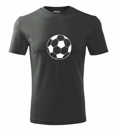 Grafitové tričko s fotbalovým míčem