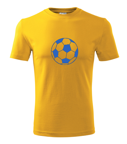 Žluté tričko s fotbalovým míčem