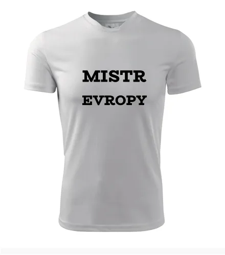 Bílé tričko mistr Evropy