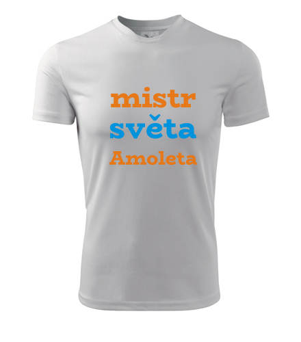 Bílé tričko mistr světa Amoleta