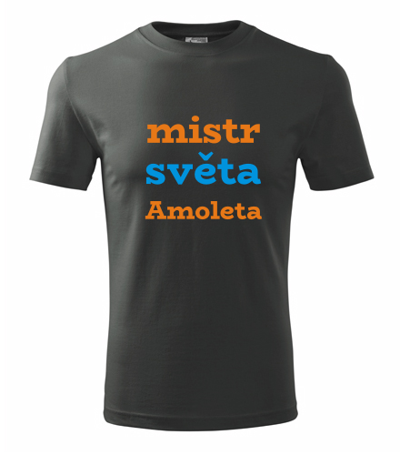 Grafitové tričko mistr světa Amoleta