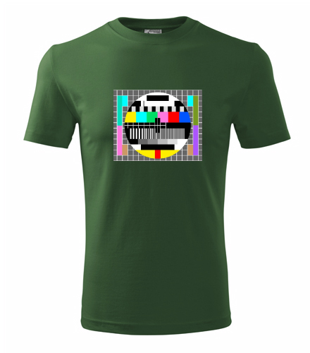 Lahvově zelené tričko Monoskop