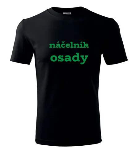 Černé tričko náčelník osady