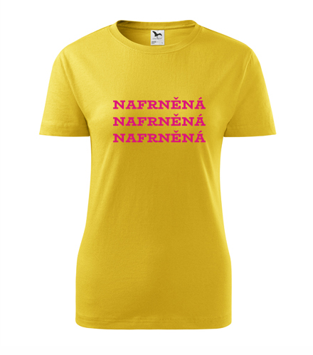 Žluté dámské tričko Nafrněná