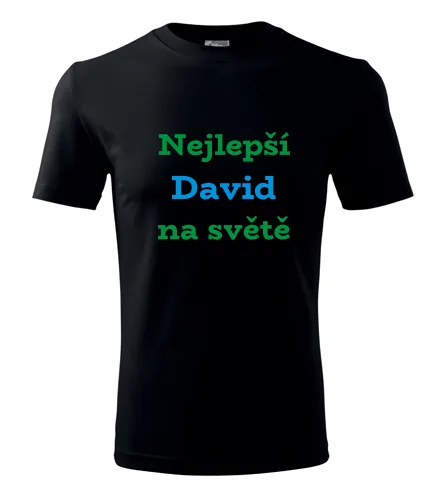 Černé tričko nejlepší David na světě