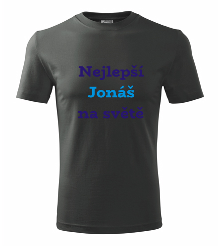 Grafitové tričko nejlepší Jonáš na světě