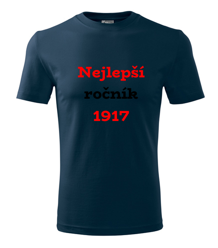 Tmavě modré tričko Nejlepší ročník 1917