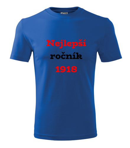 Modré tričko Nejlepší ročník 1918