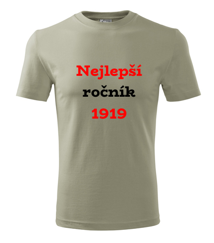 Khaki tričko Nejlepší ročník 1919