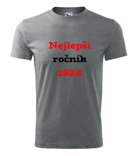 Šedé tričko Nejlepší ročník 1924