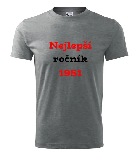 Šedé tričko Nejlepší ročník 1951