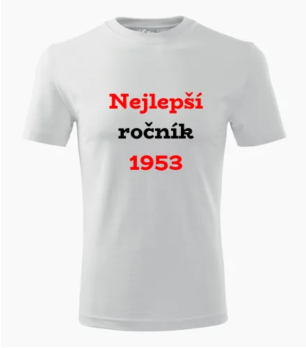 Bílé tričko Nejlepší ročník 1953