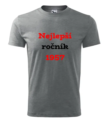 Šedé tričko Nejlepší ročník 1957