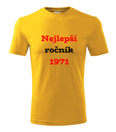 Žluté tričko Nejlepší ročník 1971