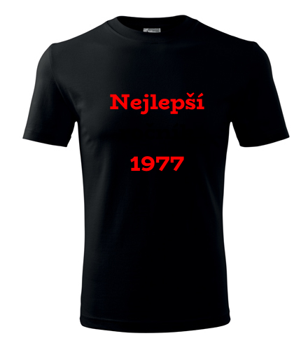 Černé tričko Nejlepší ročník 1977