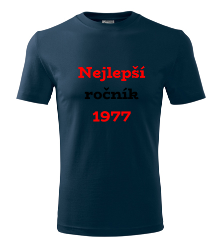 Tmavě modré tričko Nejlepší ročník 1977