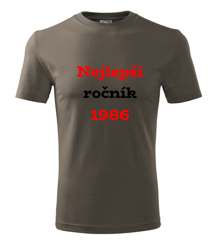 Army tričko Nejlepší ročník 1986