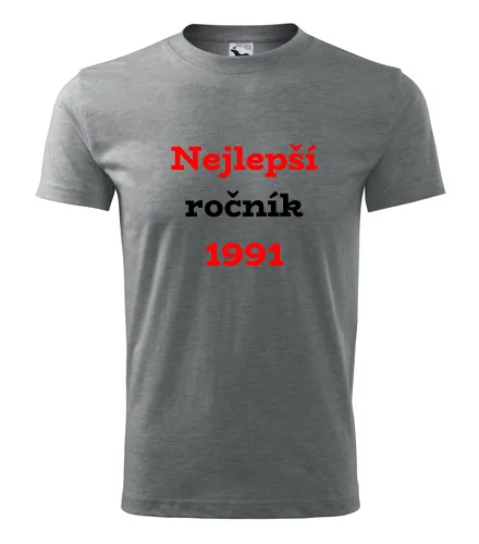 Šedé tričko Nejlepší ročník 1991