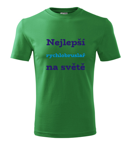 Zelené tričko nejlepší rychlobruslař na světě