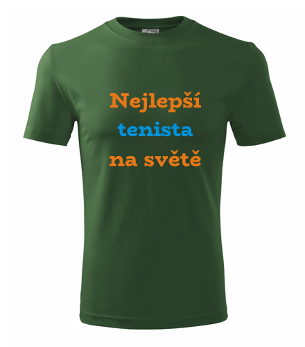 Lahvově zelené tričko nejlepší tenista na světě