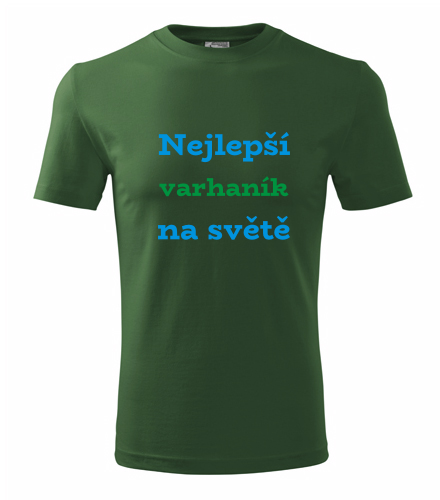 Lahvově zelené tričko nejlepší varhaník na světě