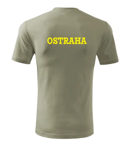 Khaki tričko Ostraha pánské