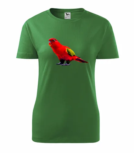 Zelené dámské tričko s papouškem 1