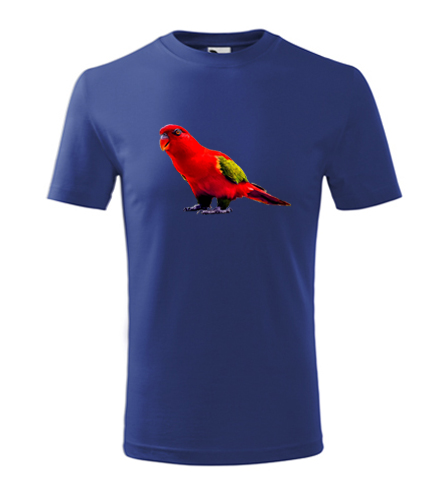 Modré dětské tričko s papouškem 1
