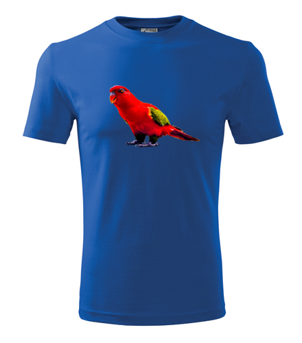Modré tričko s papouškem 1