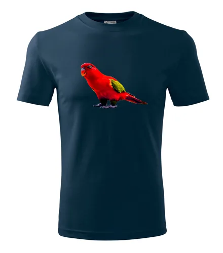 Tmavě modré tričko s papouškem 1