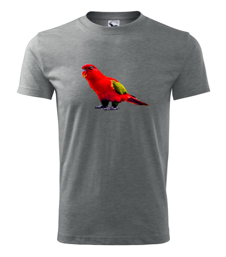 Šedé tričko s papouškem 1