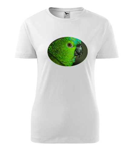 Dámské tričko s papouškem 2 - Trička se zvířaty dámská