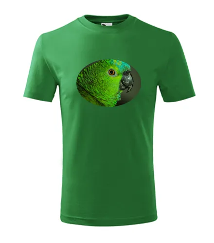 Zelené dětské tričko s papouškem 2