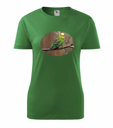 Zelené dámské tričko s papouškem 3
