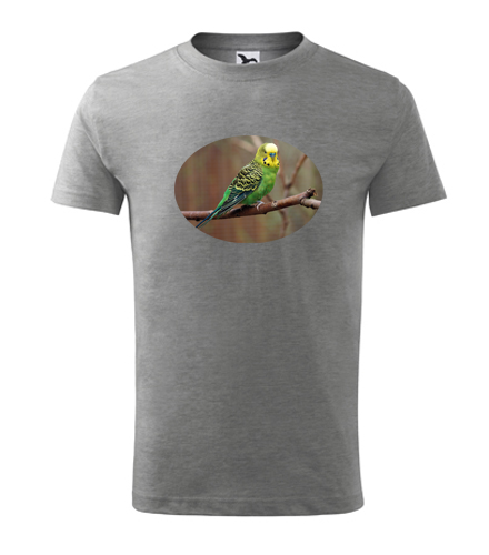 Šedé dětské tričko s papouškem 3
