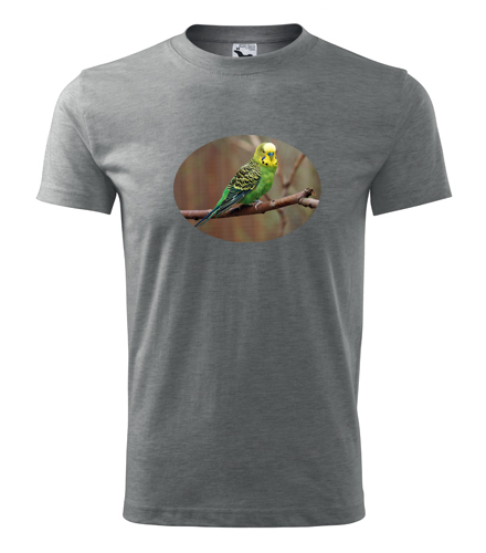 Šedé tričko s papouškem 3