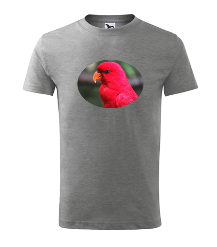 Šedé dětské tričko s papouškem 4