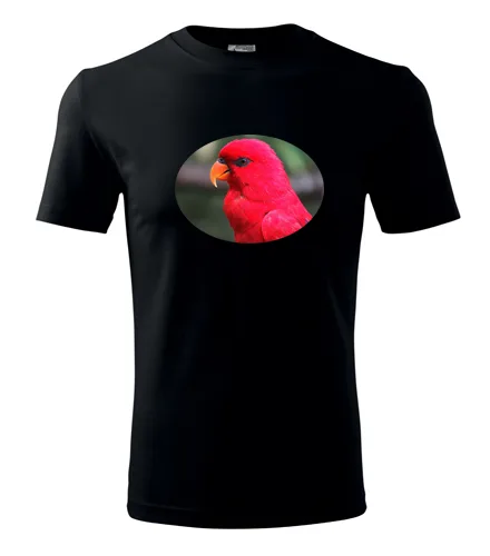 Černé tričko s papouškem 4