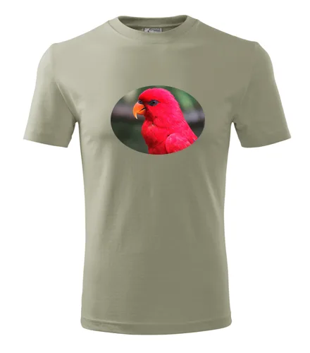 Khaki tričko s papouškem 4