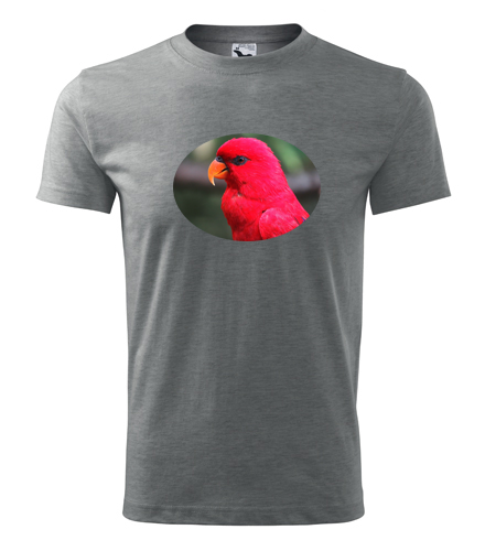 Šedé tričko s papouškem 4