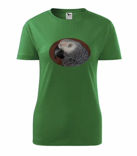 Zelené dámské tričko s papouškem 6