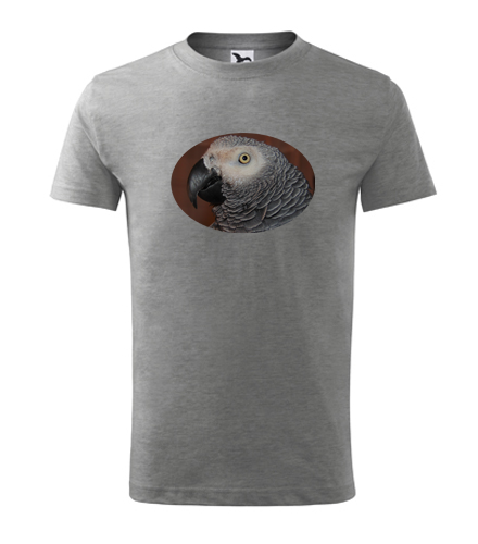 Šedé dětské tričko s papouškem 6