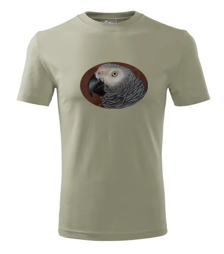 Khaki tričko s papouškem 6