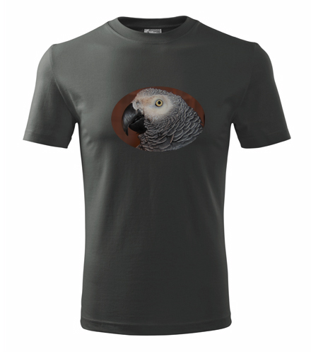 Grafitové tričko s papouškem 6