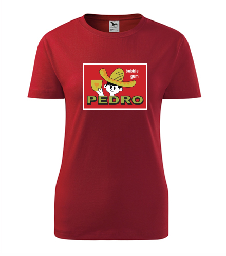 Červené dámské tričko Pedro